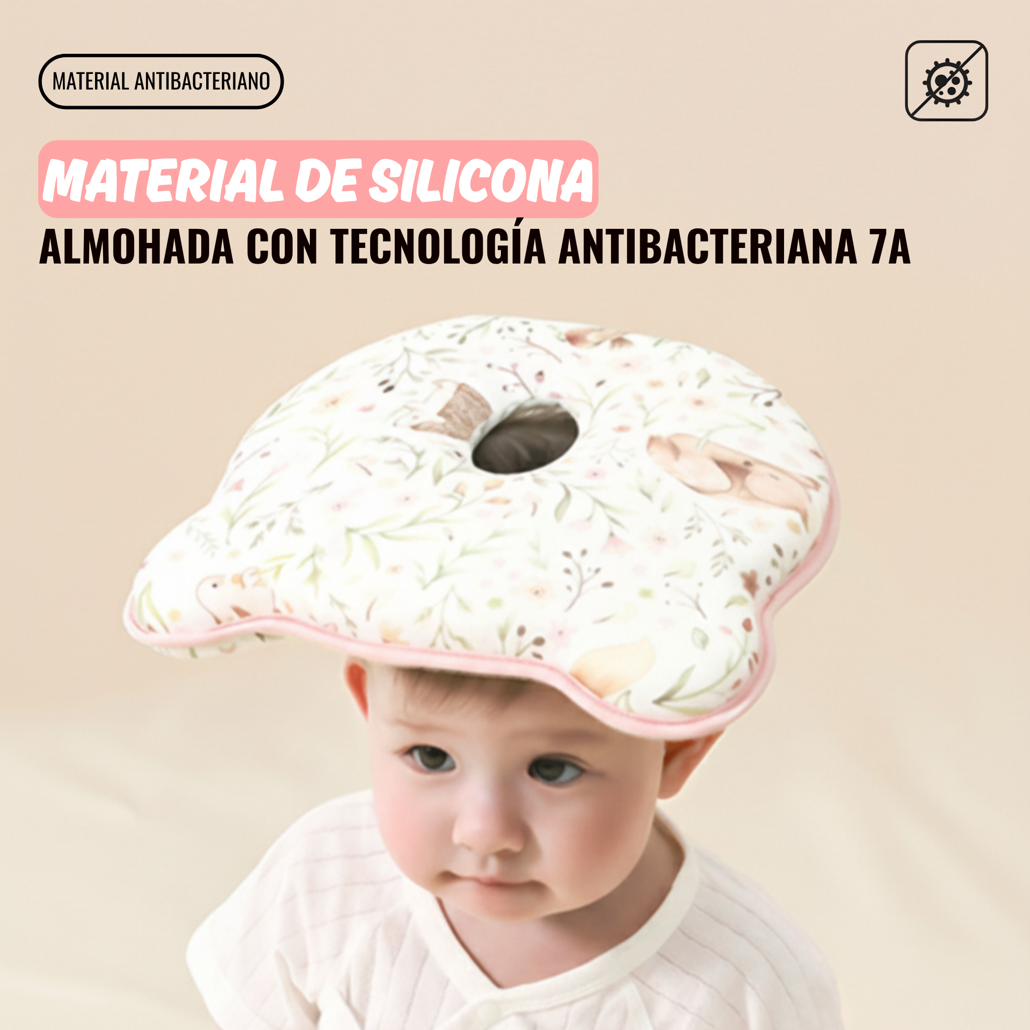 Cojín Moldeador de cabeza Plana