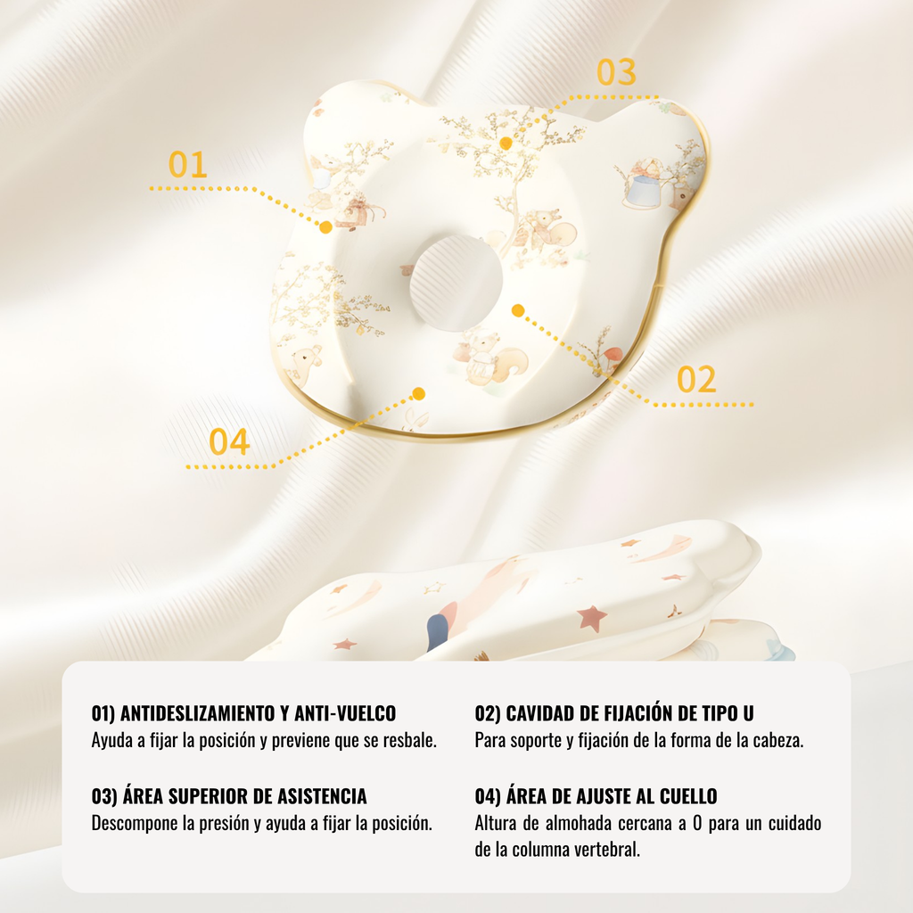 Cojín Moldeador de cabeza Plana