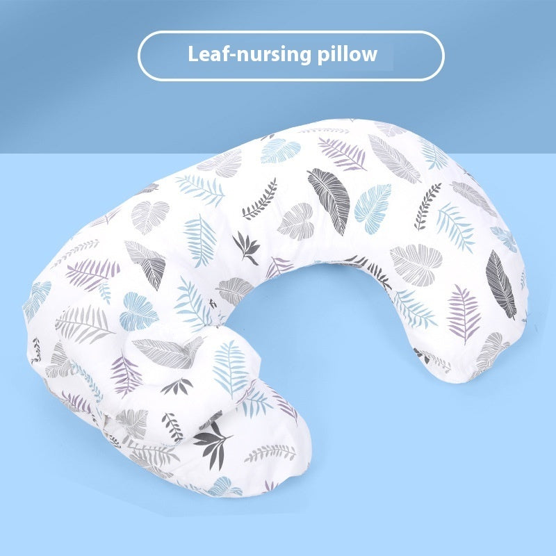 Almohada de embarazo transpirable con soporte lumbar, lavable y multifuncional para la lactancia del bebé.