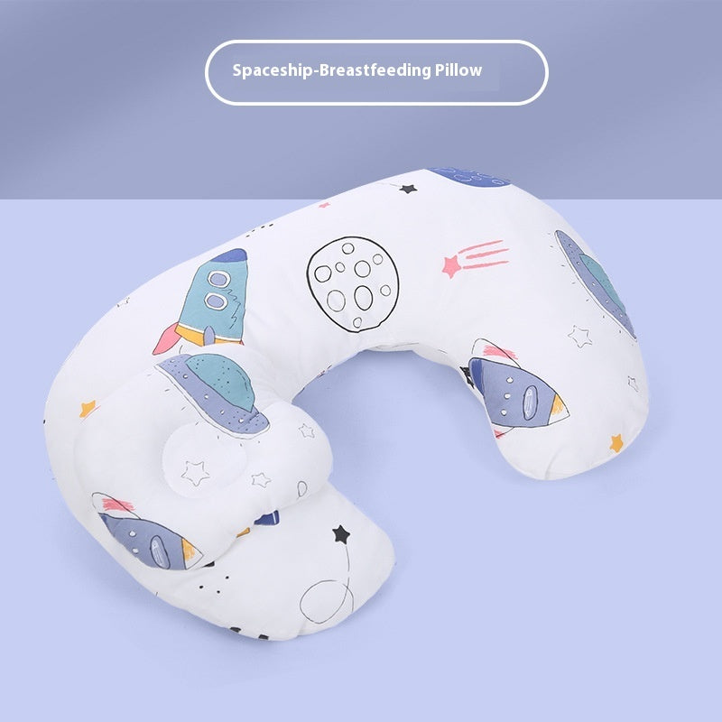 Almohada de embarazo transpirable con soporte lumbar, lavable y multifuncional para la lactancia del bebé.