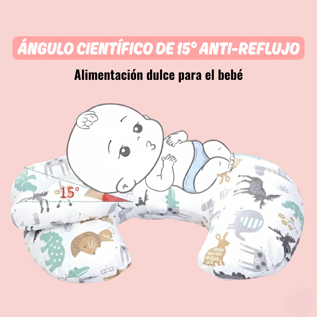 Almohada de embarazo transpirable con soporte lumbar, lavable y multifuncional para la lactancia del bebé.