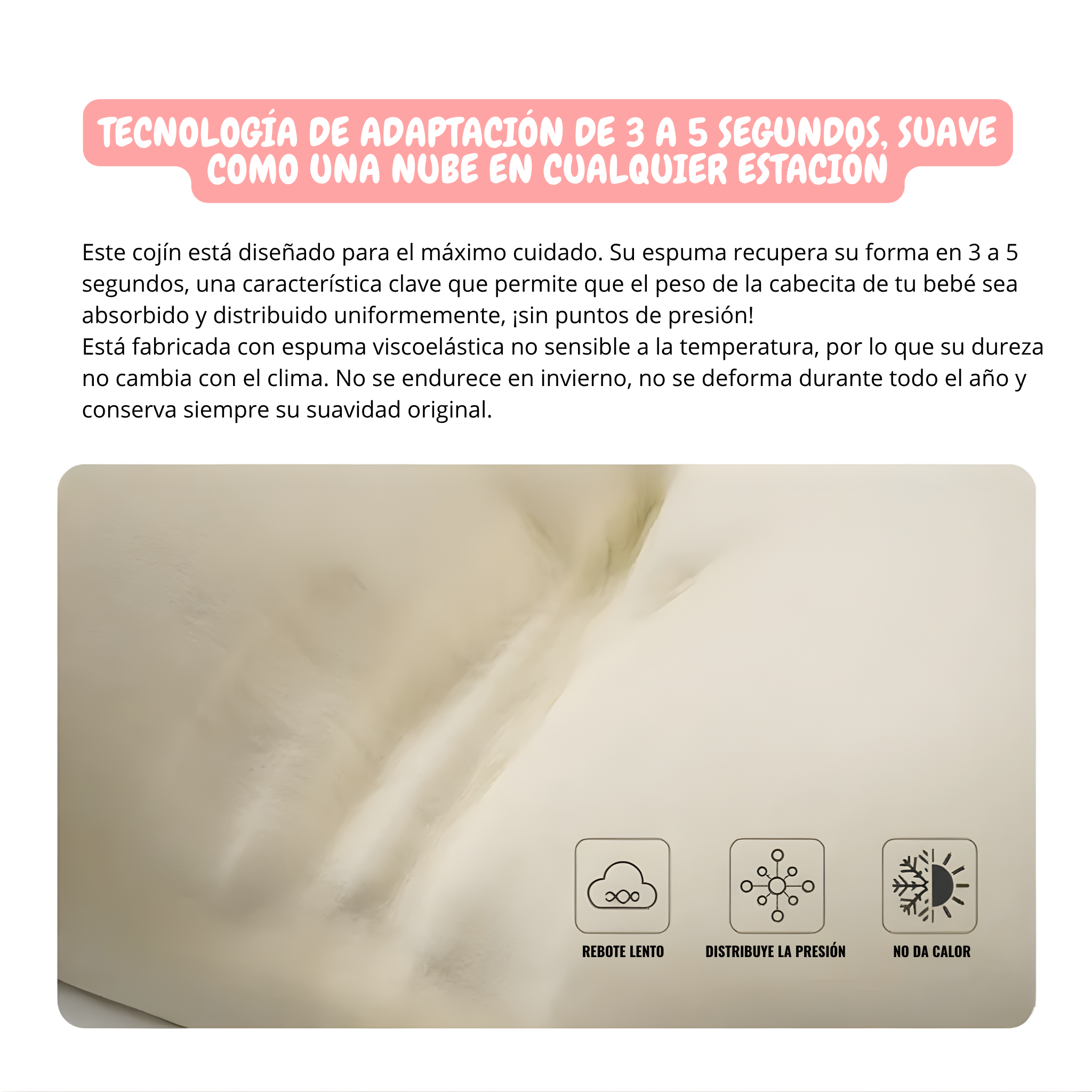 Cojín Moldeador de cabeza Plana Internacional